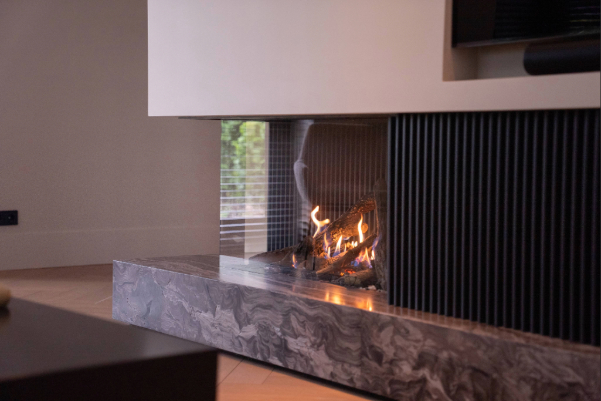 Kalfire GI 110/55 hoek gashaard in moderne woning in Nijkerk